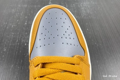 Jordan 90 DC0774- Air EyeCatching 1 Low (Women's) Cement Chutney  9217 Grey 1029